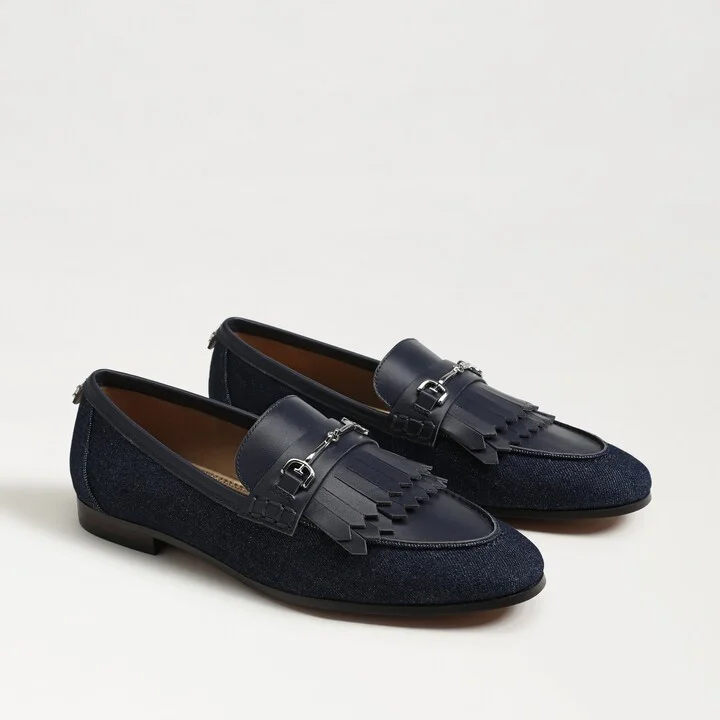 Sam Edelman Lacy Bit Loafer Hudson Navy Fabric