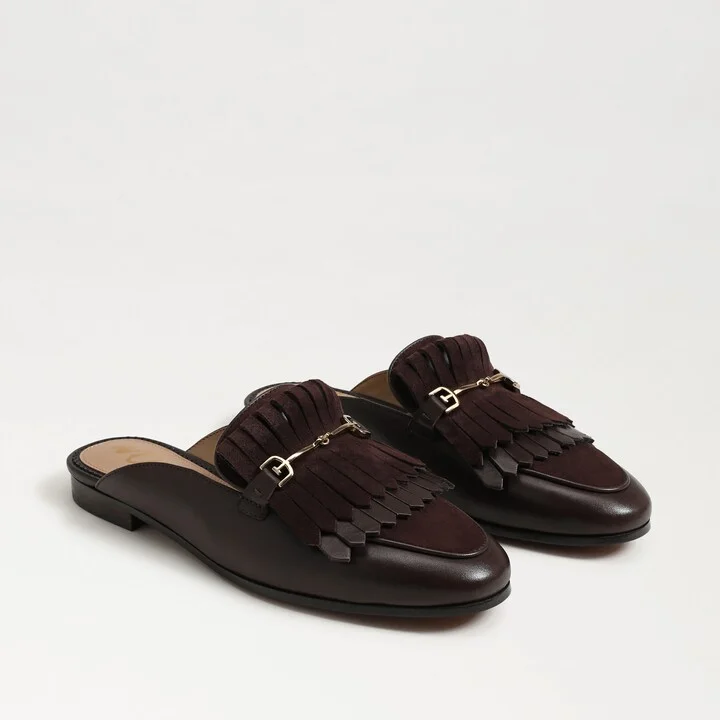 Sam Edelman Lainey Bit Mule Cafe Noir Leather/Suede