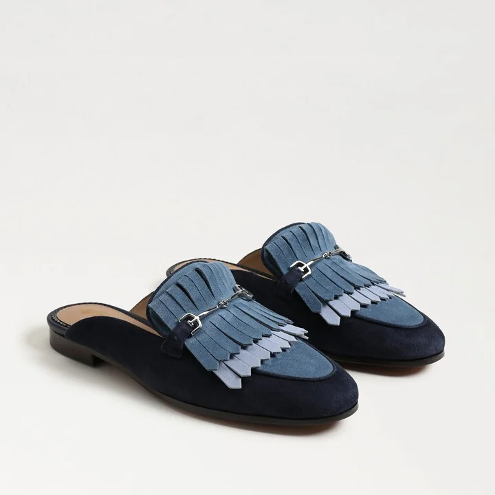 Sam Edelman Lainey Bit Mule Midnight Blue Suede