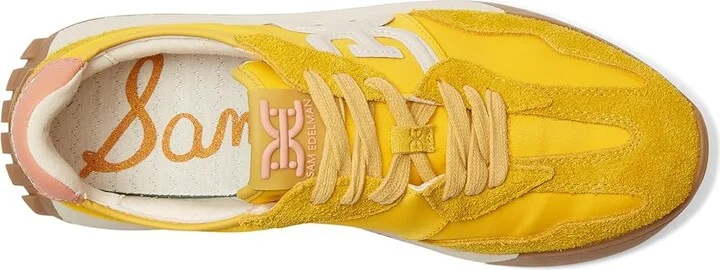 Sam Edelman Langley 3 Women's Shoes Saffron Yellow/Cream : 7.5 M, Suede - Image 2
