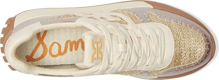Sam Edelman Langley Woven Women's Shoes Natural/Gold Raffia : 7.5 M, Faux Leather/Suede - Image 2