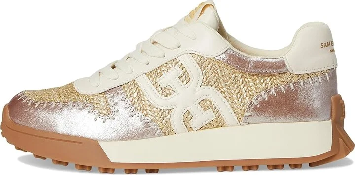 Sam Edelman Langley Woven Women's Shoes Natural/Gold Raffia : 7.5 M, Faux Leather/Suede - Image 6