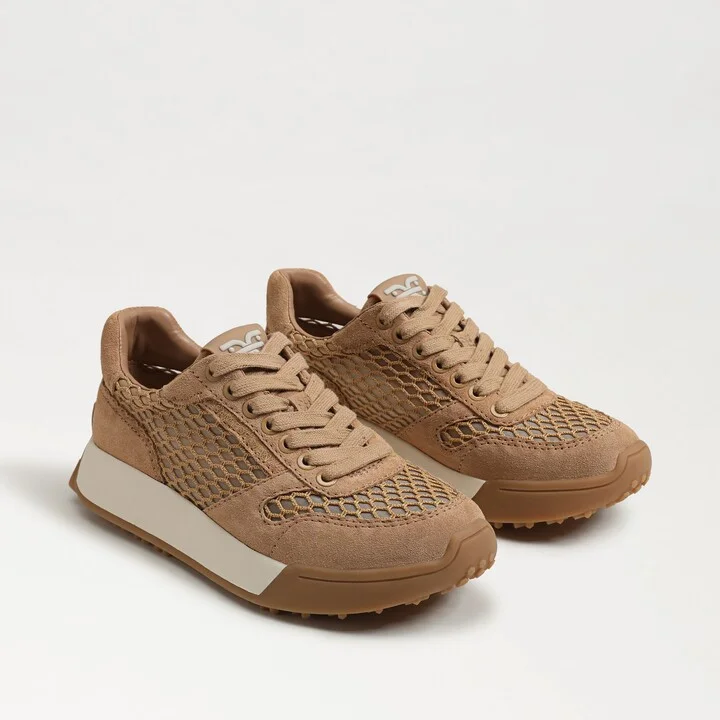 Sam Edelman Layla Mesh Sneaker Hazelwood/Cyprus Tan Suede