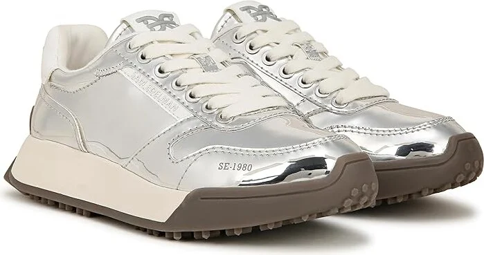 Sam Edelman Layla Women's Shoes Silver Specchio : 6.5 W, Leather