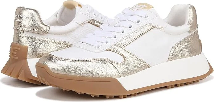 Sam Edelman Layla Women's Shoes White/Gold : 10 M, Leather