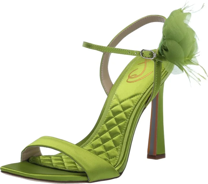 Sam Edelman Leana Heeled Sandal Tropic Green 6 Medium