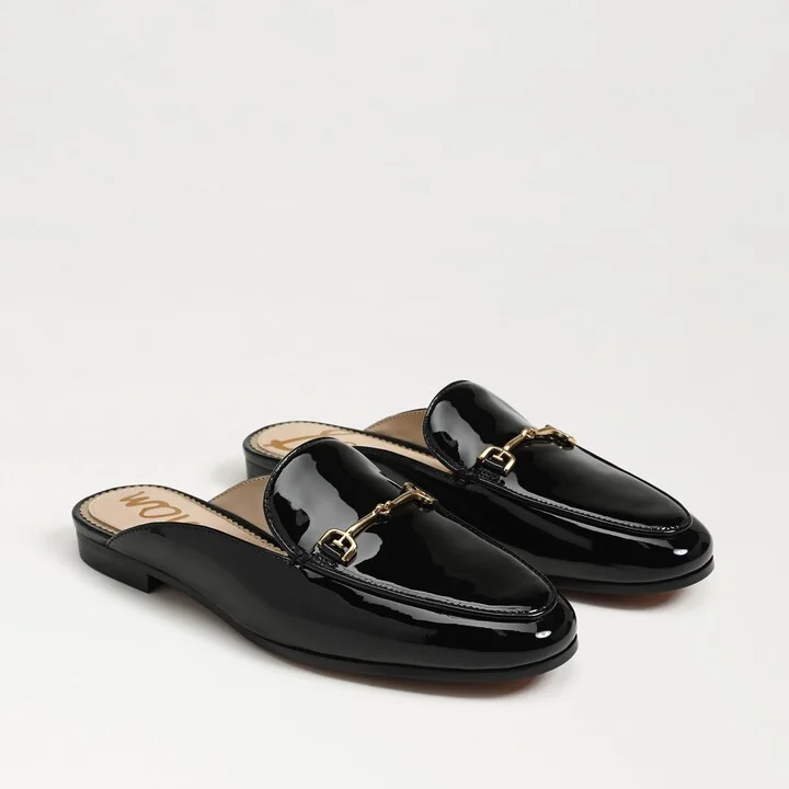Sam Edelman Linnie Bit Mule Black Patent Leather