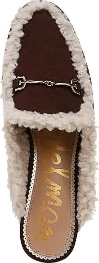 Sam Edelman Linnie Cozy Women's Flat Shoes Cafe Noir Shearling : 8 M, Leather/Rubber - Image 2