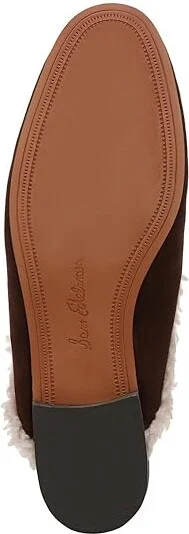 Sam Edelman Linnie Cozy Women's Flat Shoes Cafe Noir Shearling : 8 M, Leather/Rubber - Image 3