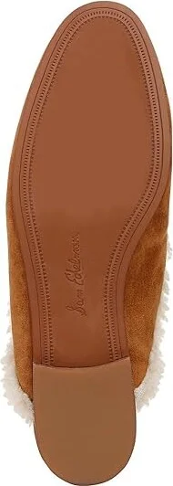 Sam Edelman Linnie Cozy Women's Flat Shoes Harvest Brown Shearling : 9.5 M, Leather/Rubber - Image 3