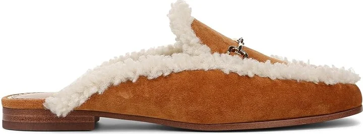 Sam Edelman Linnie Cozy Women's Flat Shoes Harvest Brown Shearling : 9.5 M, Leather/Rubber - Image 6