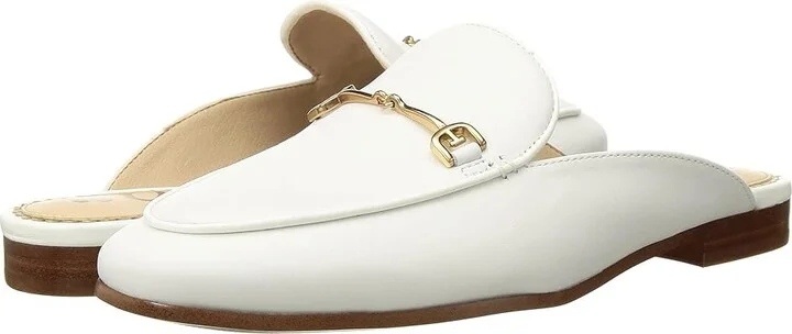 Sam Edelman Linnie Women's Clog/Mule Shoes Bright White Dress Nappa Leather : 10 M