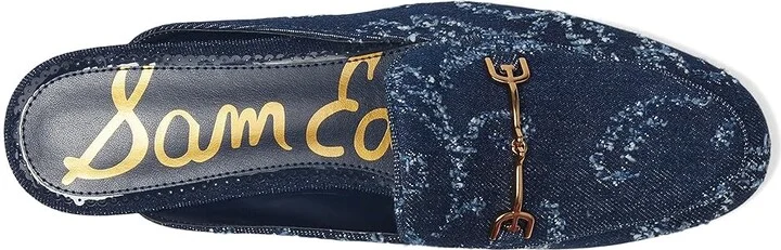 Sam Edelman Linnie Women's Clog/Mule Shoes Hudson Navy Denim : 8 M, Leather - Image 2