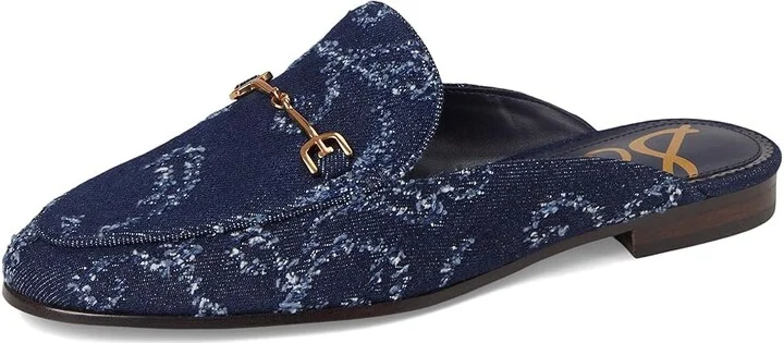 Sam Edelman Linnie Women's Clog/Mule Shoes Hudson Navy Denim : 8 M, Leather - Image 5
