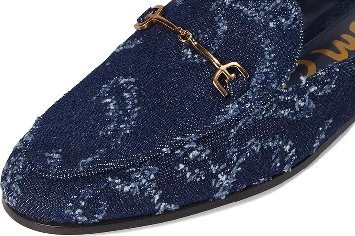 Sam Edelman Linnie Women's Clog/Mule Shoes Hudson Navy Denim : 8 M, Leather - Image 7