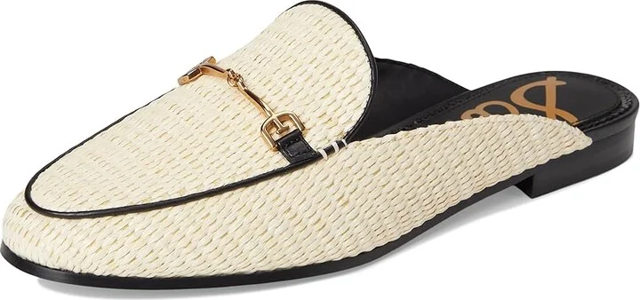 Sam Edelman Linnie Women's Clog/Mule Shoes Linen Raffia : 9.5 M, Leather - Image 5