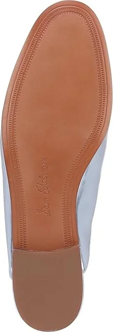 Sam Edelman Linnie Women's Clog/Mule Shoes Metallic Sky : 9.5 M, Leather - Image 3