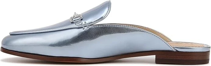 Sam Edelman Linnie Women's Clog/Mule Shoes Metallic Sky : 9.5 M, Leather - Image 5