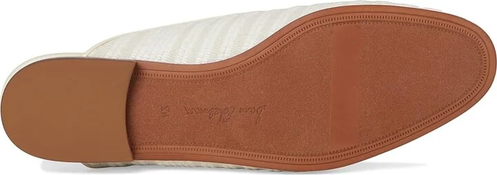 Sam Edelman Linnie Women's Clog/Mule Shoes White/Natural Striped Linen : 9 M, Leather - Image 3