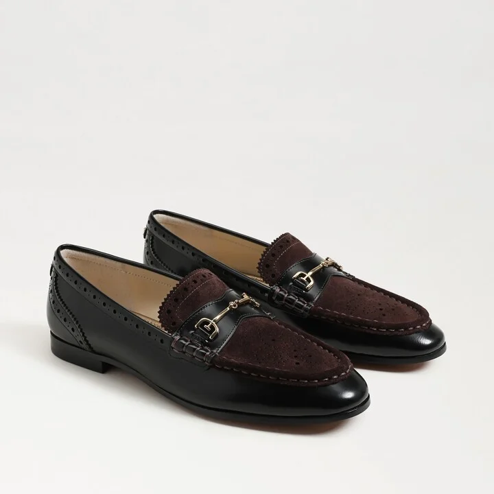 Sam Edelman Liona Bit Loafer Black Café Noir Leather