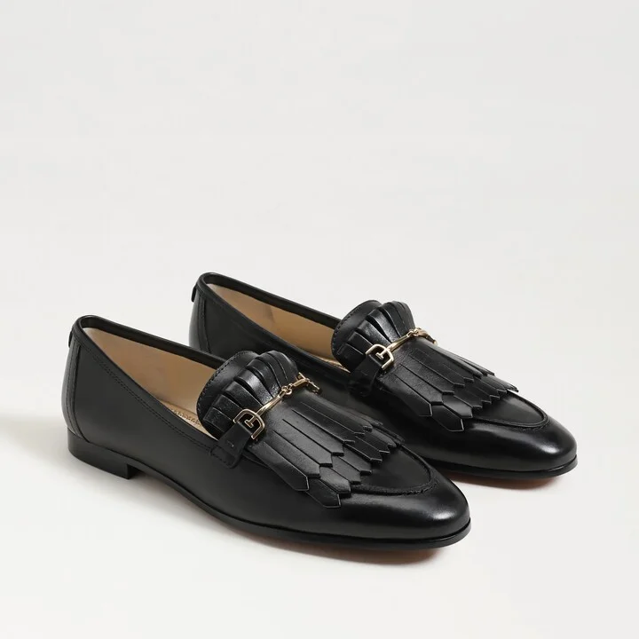 Sam Edelman Liz Bit Loafer Black Leather