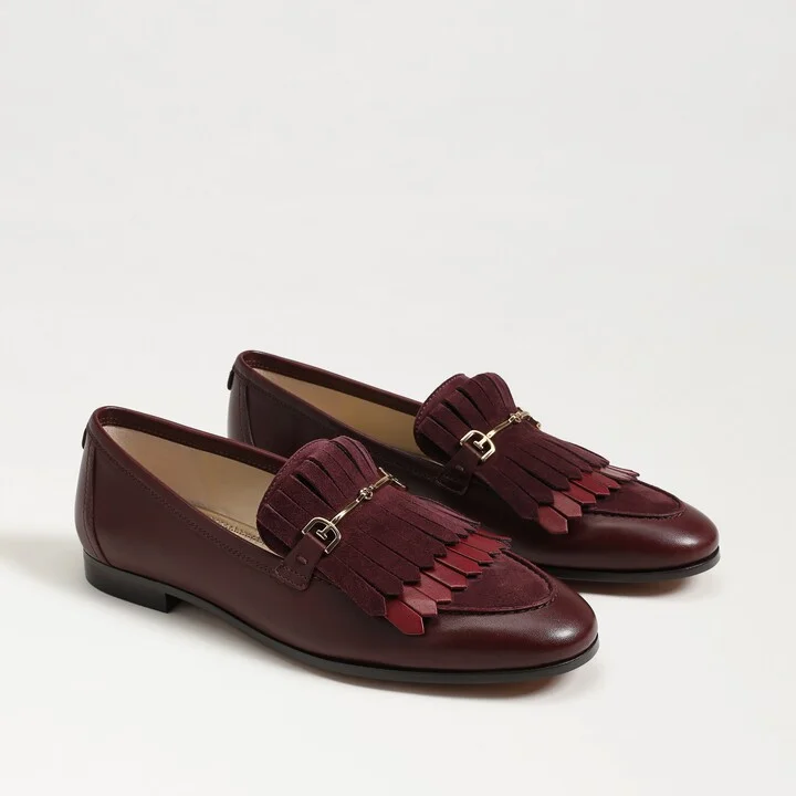 Sam Edelman Liz Bit Loafer French Burgundy Leather