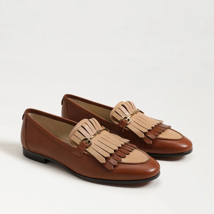 Sam Edelman Liz Bit Loafer Rich Cognac Leather