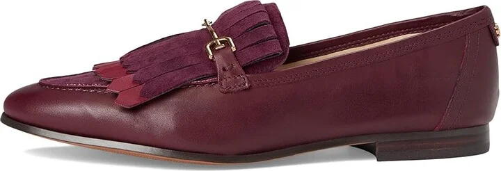 Sam Edelman Liz Women's Flat Shoes French Burgundy/Parisian Plum : 9 M, Leather - Image 6