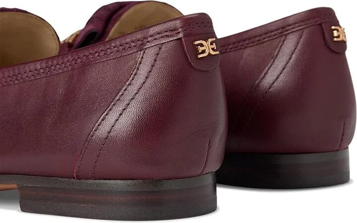 Sam Edelman Liz Women's Flat Shoes French Burgundy/Parisian Plum : 9 M, Leather - Image 7