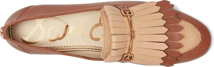 Sam Edelman Liz Women's Flat Shoes Rich Cognac/French Sand : 11 M, Leather - Image 2