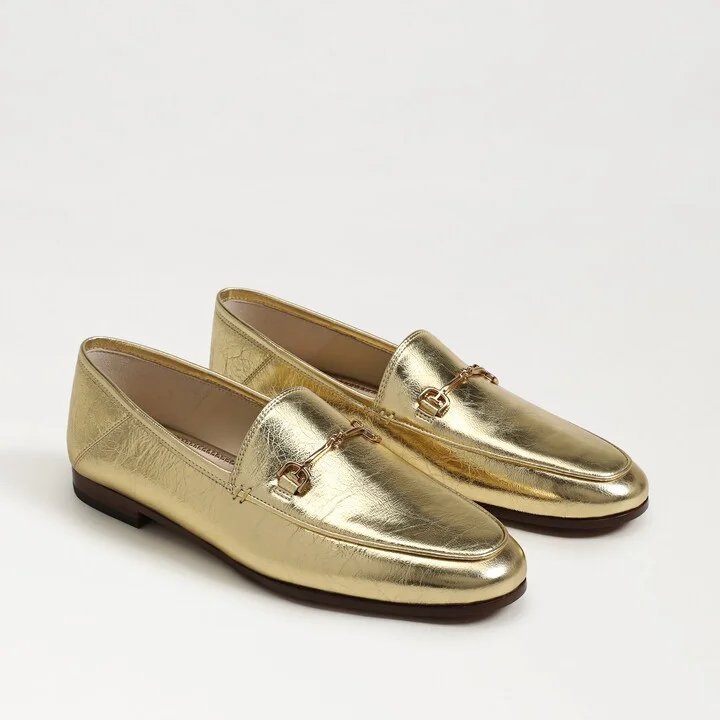 Sam Edelman Loraine Bit Loafer Amber Gold Leather