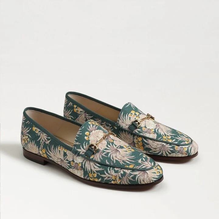 Sam Edelman Loraine Bit Loafer Antique Green Fabric