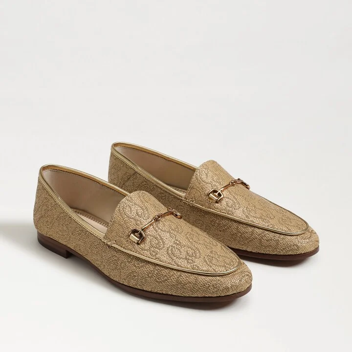 Sam Edelman Loraine Bit Loafer Natural Multi Raffia