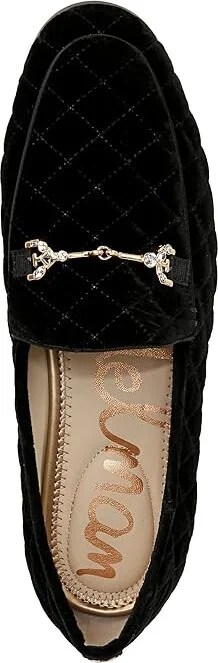 Sam Edelman Loraine Regal Women's Flat Shoes Black Velvet : 5.5 M, Cotton/Leather - Image 2