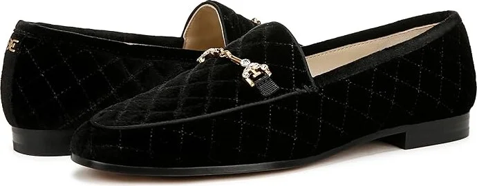 Sam Edelman Loraine Regal Women's Flat Shoes Black Velvet : 5.5 M, Cotton/Leather - Image 4