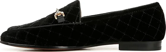 Sam Edelman Loraine Regal Women's Flat Shoes Black Velvet : 5.5 M, Cotton/Leather - Image 5