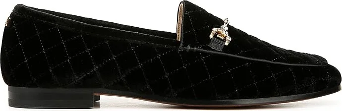 Sam Edelman Loraine Regal Women's Flat Shoes Black Velvet : 5.5 M, Cotton/Leather - Image 6