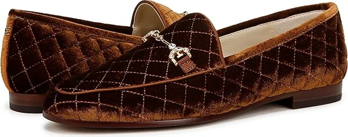 Sam Edelman Loraine Regal Women's Flat Shoes Spiced Camel : 9 M, Cotton/Leather - Image 4