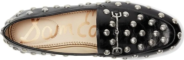 Sam Edelman Loraine Stud Women's Flat Shoes Black Patent Stud : 6.5 M, Synthetic - Image 2
