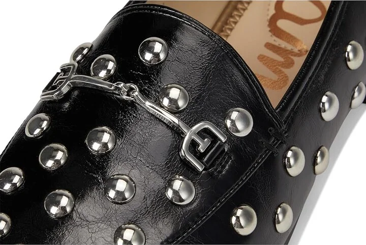 Sam Edelman Loraine Stud Women's Flat Shoes Black Patent Stud : 6.5 M, Synthetic - Image 7