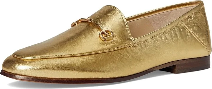 Sam Edelman Loraine Women's Dress Sandals Amber Gold : 9 M, Leather/Textile - Image 5