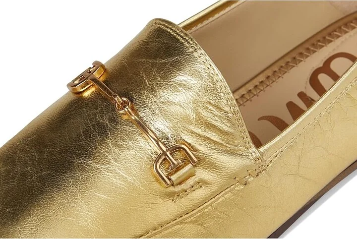 Sam Edelman Loraine Women's Dress Sandals Amber Gold : 9 M, Leather/Textile - Image 7