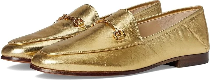 Sam Edelman Loraine Women's Dress Sandals Amber Gold : 9 M, Leather/Textile