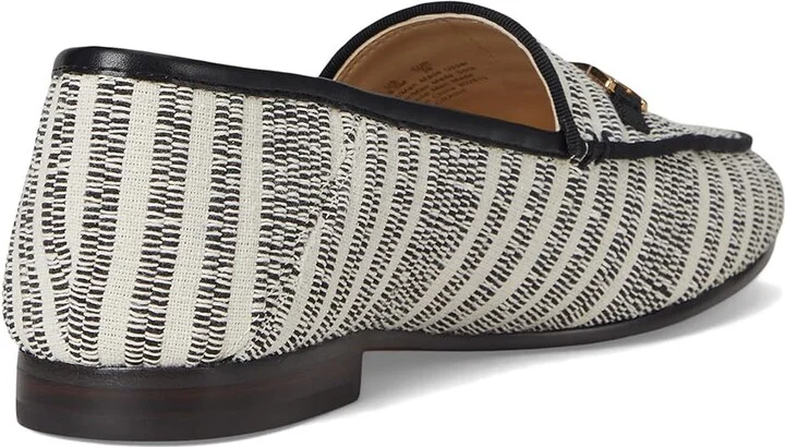 Sam Edelman Loraine Women's Dress Sandals Black/Natural Striped Linen : 8.5 M, Leather/Textile - Image 4