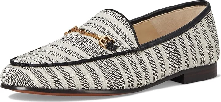 Sam Edelman Loraine Women's Dress Sandals Black/Natural Striped Linen : 8.5 M, Leather/Textile - Image 5