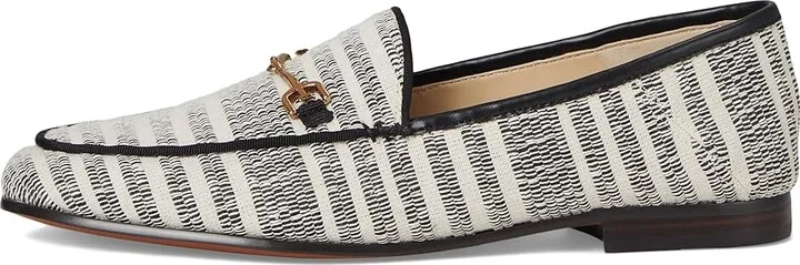 Sam Edelman Loraine Women's Dress Sandals Black/Natural Striped Linen : 8.5 M, Leather/Textile - Image 6