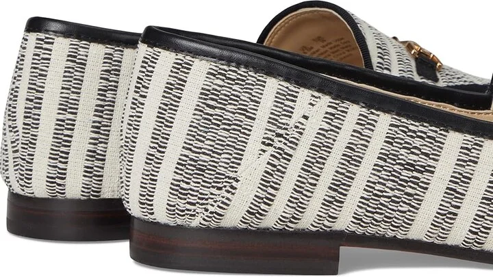 Sam Edelman Loraine Women's Dress Sandals Black/Natural Striped Linen : 8.5 M, Leather/Textile - Image 7