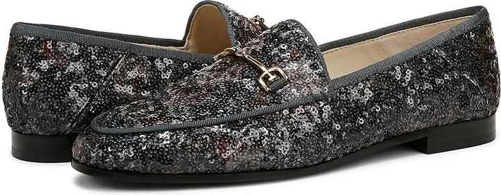 Sam Edelman Loraine Women's Dress Sandals Black Sequin : 8.5 W, Leather/Textile - Image 4