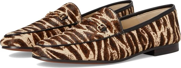 Sam Edelman Loraine Women's Dress Sandals Black/White : 6 M, Leather/Textile