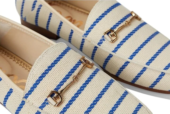 Sam Edelman Loraine Women's Dress Sandals Cobalt Stripe : 6 M, Leather/Textile - Image 7